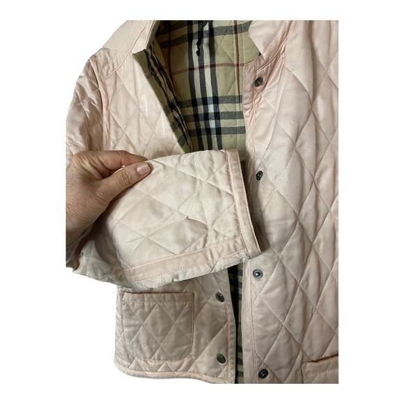 Burberry Pink Quilted Jacket - Picture 5 of 10
